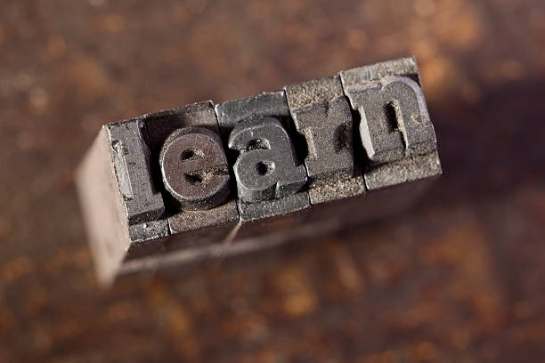 istock LEARN Written In Old Metal Letterpress Type 183807985