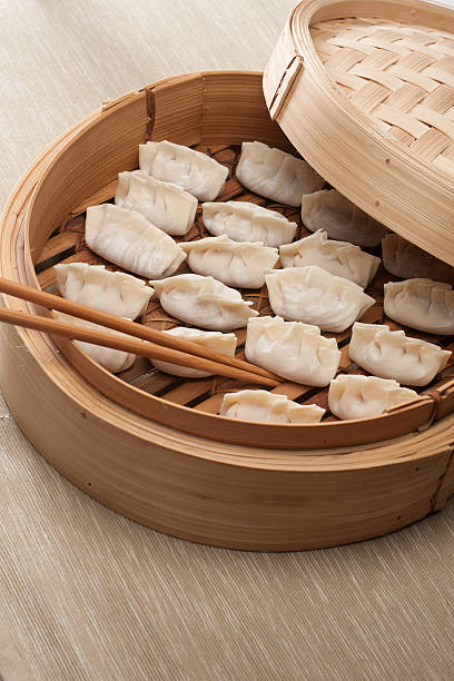 istock Jiaozi filled with pork and vegetables 183807999