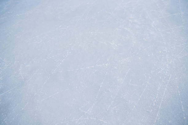 istock Ice with traces of skates, background. 1838080069