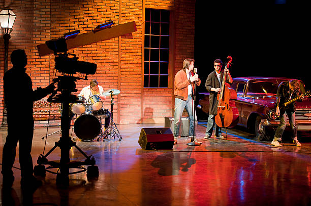 istock Musical band performing in the studio 183808337