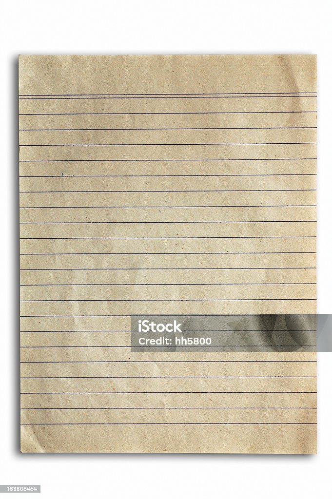 Carta vecchia scheda Indice vuoto pagine - Foto stock royalty-free di Foglio a righe