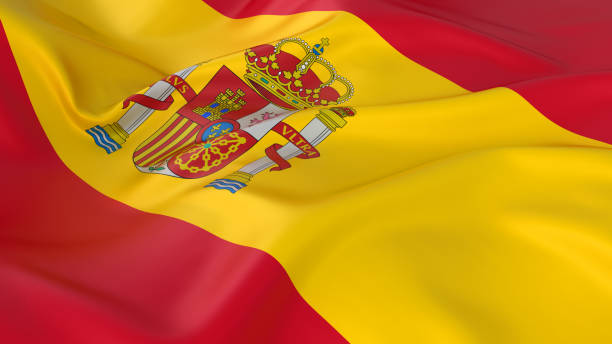 istock A majestic red and yellow Spanish flag 183808593