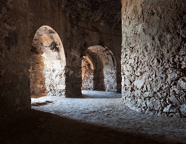 istock Ancient Tunnel and doors 183808628