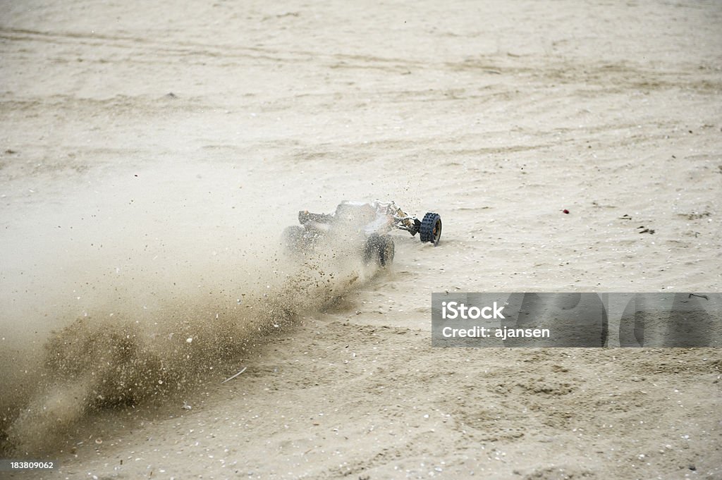 fast going remote controlled car at the beach Beach Buggy Stock Photo