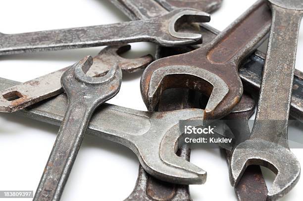 Wrench Stock Photo - Download Image Now - Adjustable Wrench, Construction Industry, Cut Out