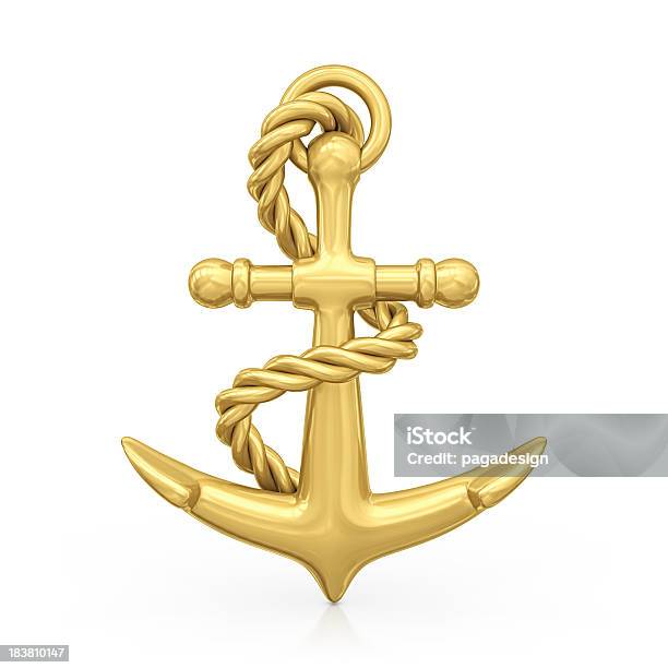 Gold Anker Stockfoto und mehr Bilder von Anker - Anker, Ausrüstung und Geräte, ClipArt