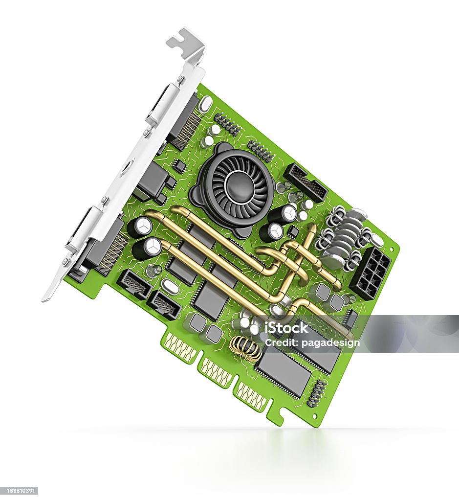 computer card  Circuit Board Stock Photo