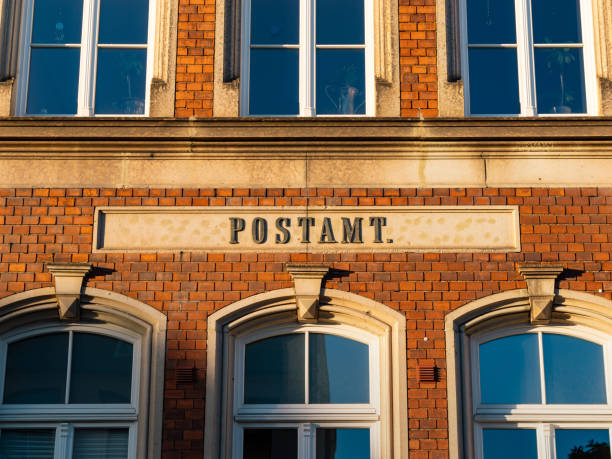 istock Postamt (Post Office) Sign on a House 1838104829