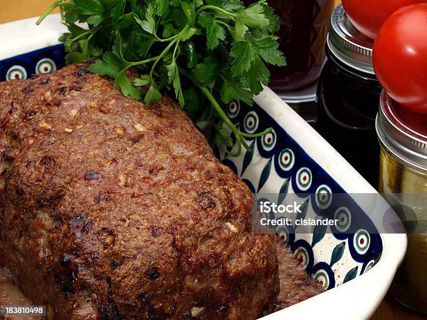 Meatloaf Caldi Dal Forno - Fotografie stock e altre immagini di Polpettone di carne - Polpettone di carne, Arrosto - Cibo cotto, Carne