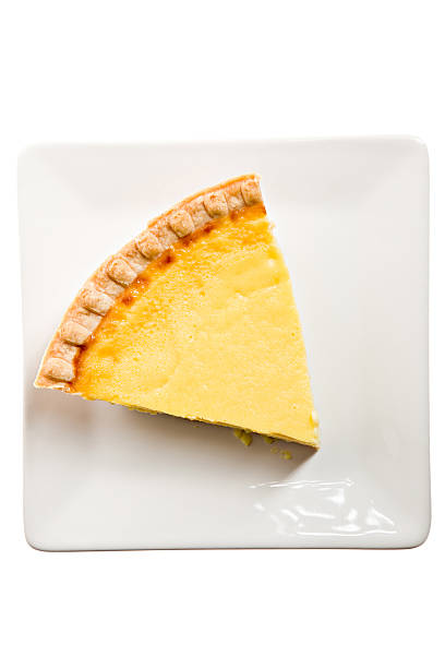 istock Slice Of Custard Pie, Overhead View 183810650