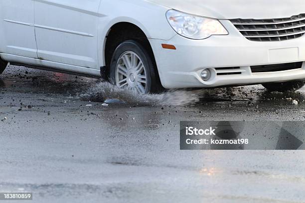 Hitting A Pothole Stock Photo - Download Image Now - Pot Hole, Sinkhole, Car