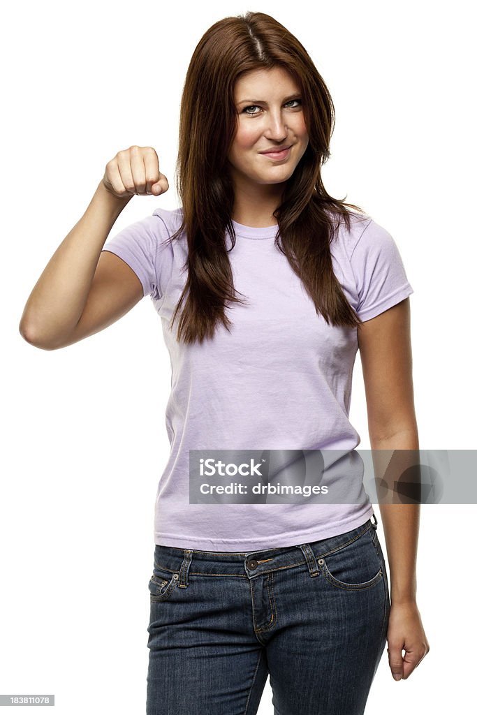 Female Portrait Portrait of a woman on a white background. http://s3.amazonaws.com/drbimages/m/linpra.jpg 20-24 Years Stock Photo