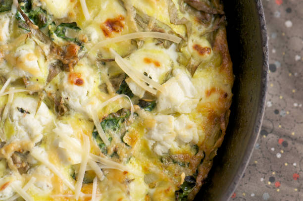 istock Baked Frittata in Cast Iron Skillet from Above 183811169