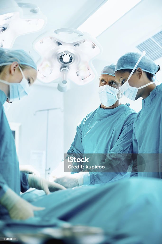 Médicos a trabalhar doente - Royalty-free Acidentes e Desastres Foto de stock