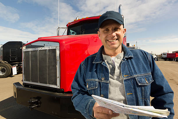 istock Trucker at a Truck Stop 183811601