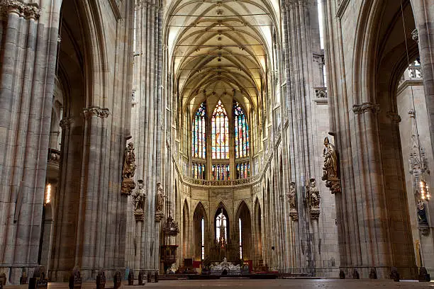 "St.Vitus cathedral/St. Wenceslas/ inside,Prague,Czech republic."
