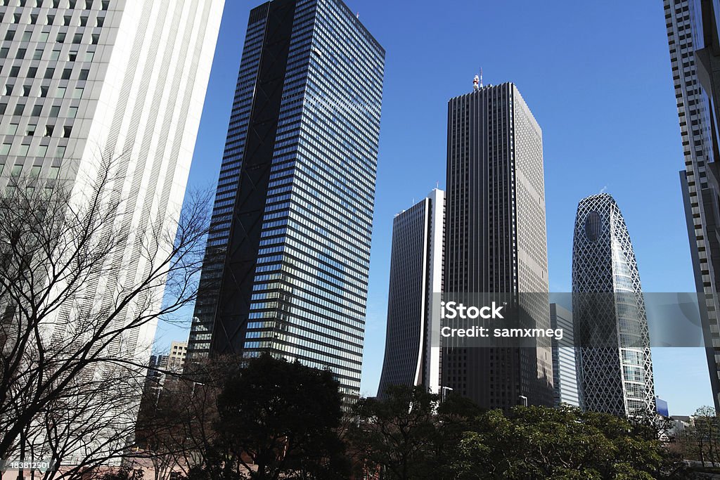 Rascacielos de Shinjuku - Foto de stock de Azul libre de derechos
