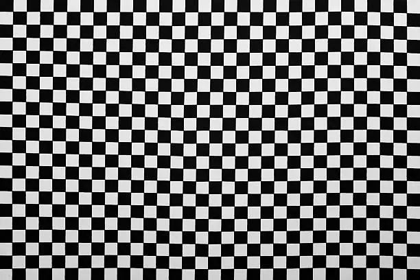 Photo Of Fabric As Black And White Plaid Background