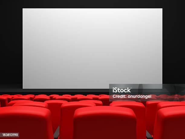Foto de Cinema Theater e mais fotos de stock de Cinema - Cinema, Tela de projeção, Tela do dispositivo