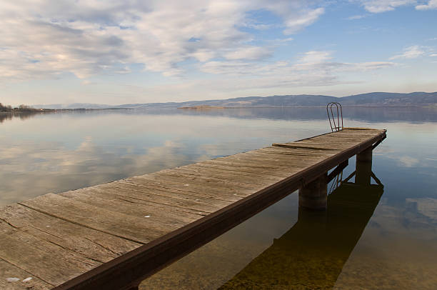 istock Dock for boats and swimmers 183813204