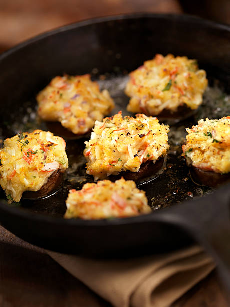 istock Crab Stuffed Mushroom Caps 183813399