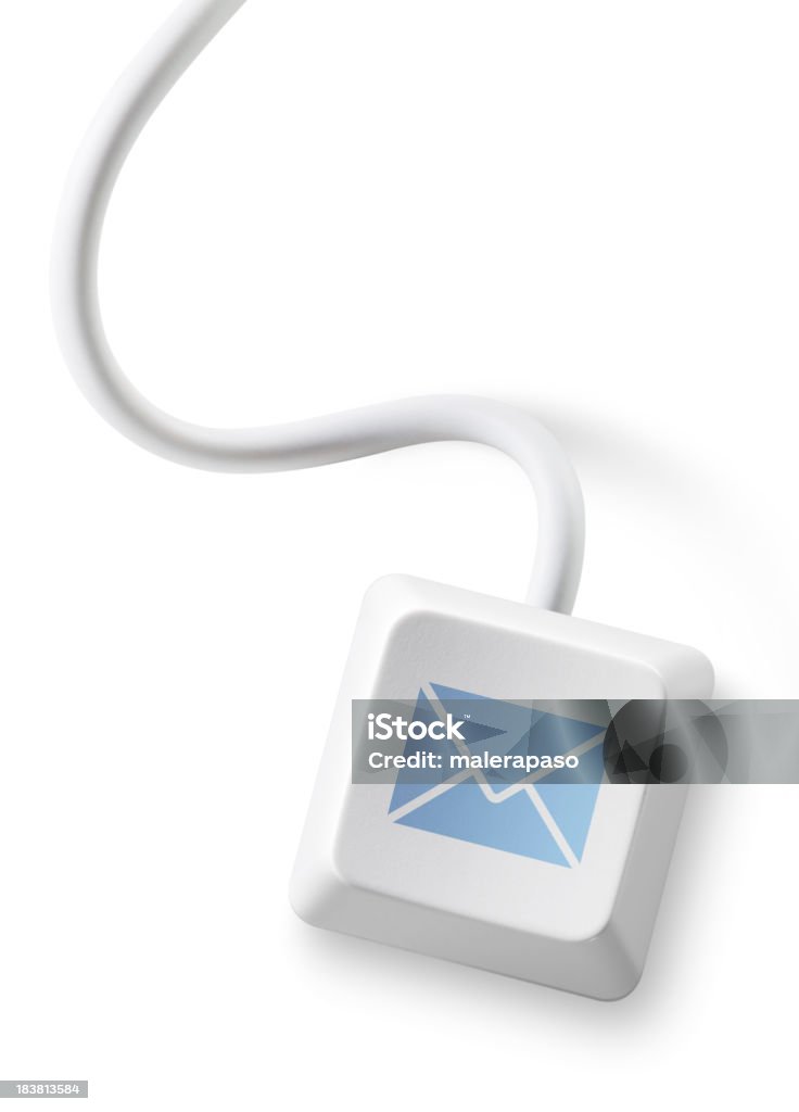 Post. Computer key mit Umschlag-Symbol. - Lizenzfrei E-Mail Stock-Foto