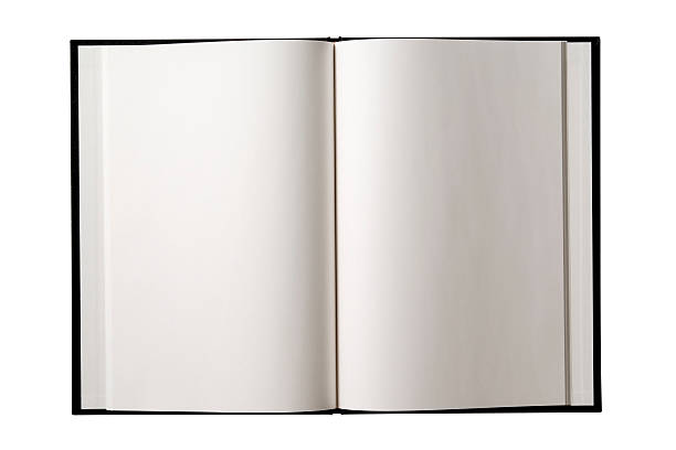 istock Isolated shot of opened blank book on white background 183813785