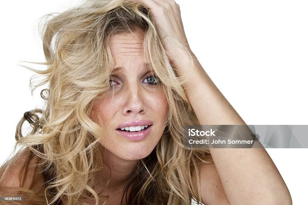 Плохие волосы в Отчаяние - Стоковые фото Женщины роялти-фри