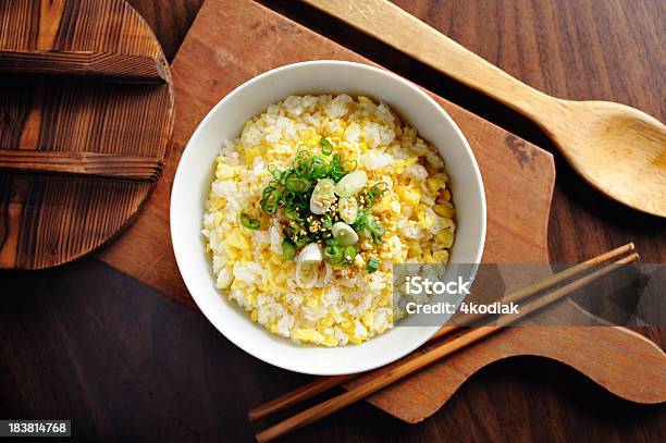 Foto de Ovo Arroz Frito e mais fotos de stock de Arroz - Alimento básico - Arroz - Alimento básico, Arroz Frito, Cebolinha