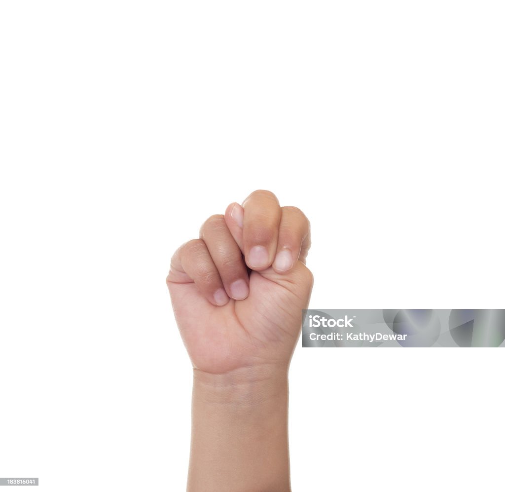 Kind mit Amerikanische Gebärdensprache Buchstabe N - Lizenzfrei Amerikanische Gebärdensprache Stock-Foto