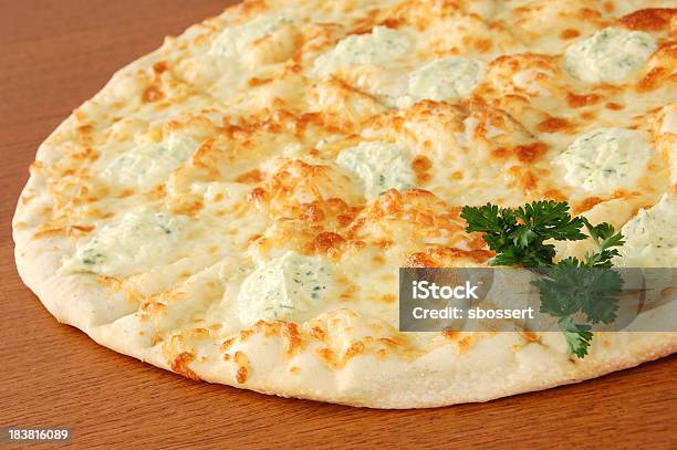 White Pizza Stock Photo - Download Image Now - White Pizza, Baked, Cheese
