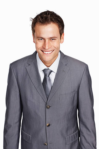 istock Confident business man smiling 183816702