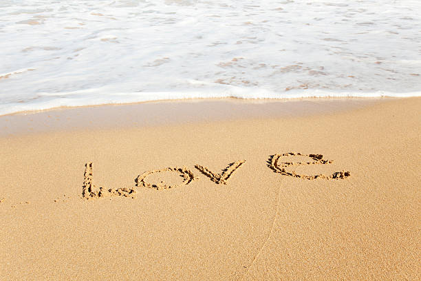 istock Love written in the sand 183817411