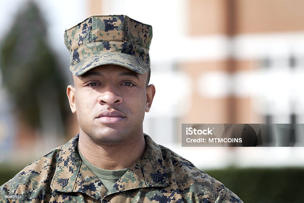 Сержант из Морская пехота - Стоковые фото Корпус морской пехоты США роялти-фри