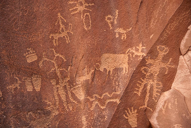 istock Petroglyphs on Newspaper Rock in Utah 183817491