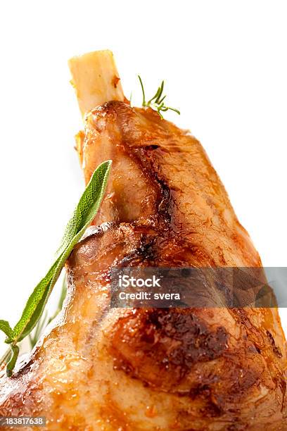 Lamb Shank Macro Stock Photo - Download Image Now - Animal, Color Image, Cooked