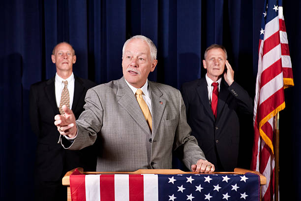 istock Senior Polititian at Podium in U.S. 183817832