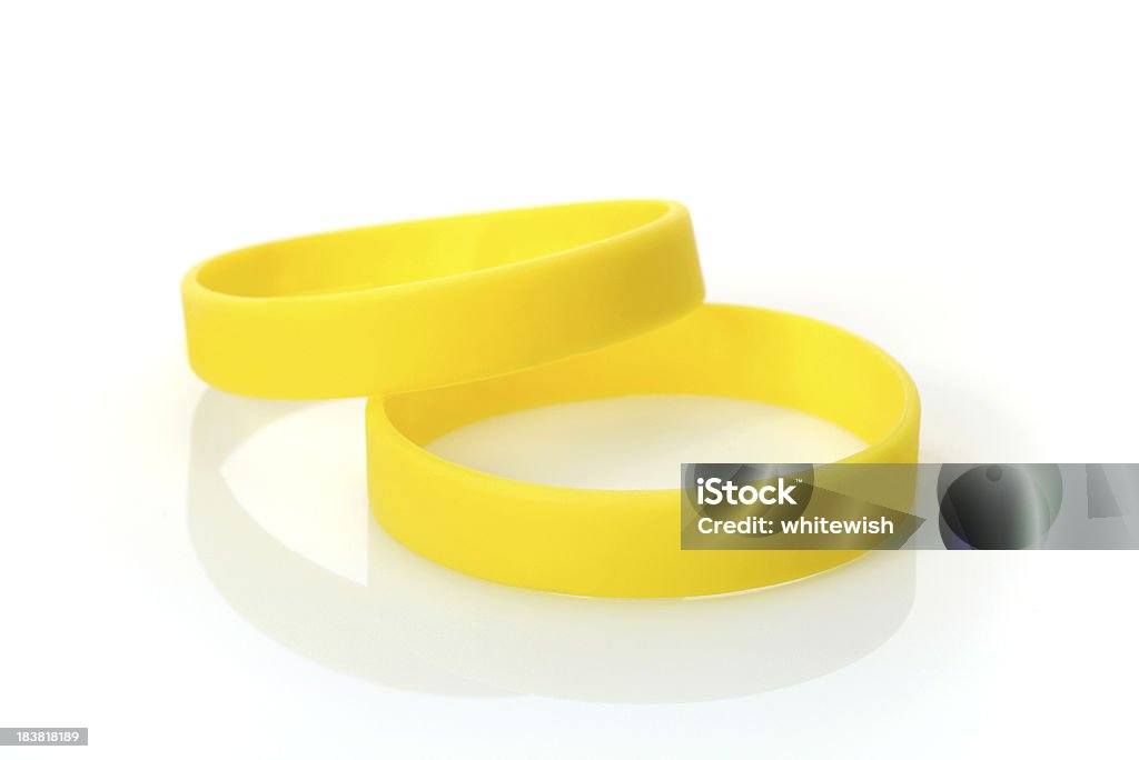 Na żółty Wristband - Zbiór zdjęć royalty-free (Bransoleta)