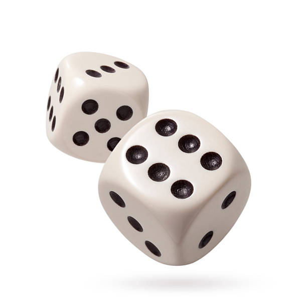 два dices - random numbers стоковые фото и изображения