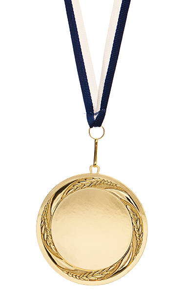 medalla de oro - gold medal medal ribbon trophy fotografías e imágenes de stock