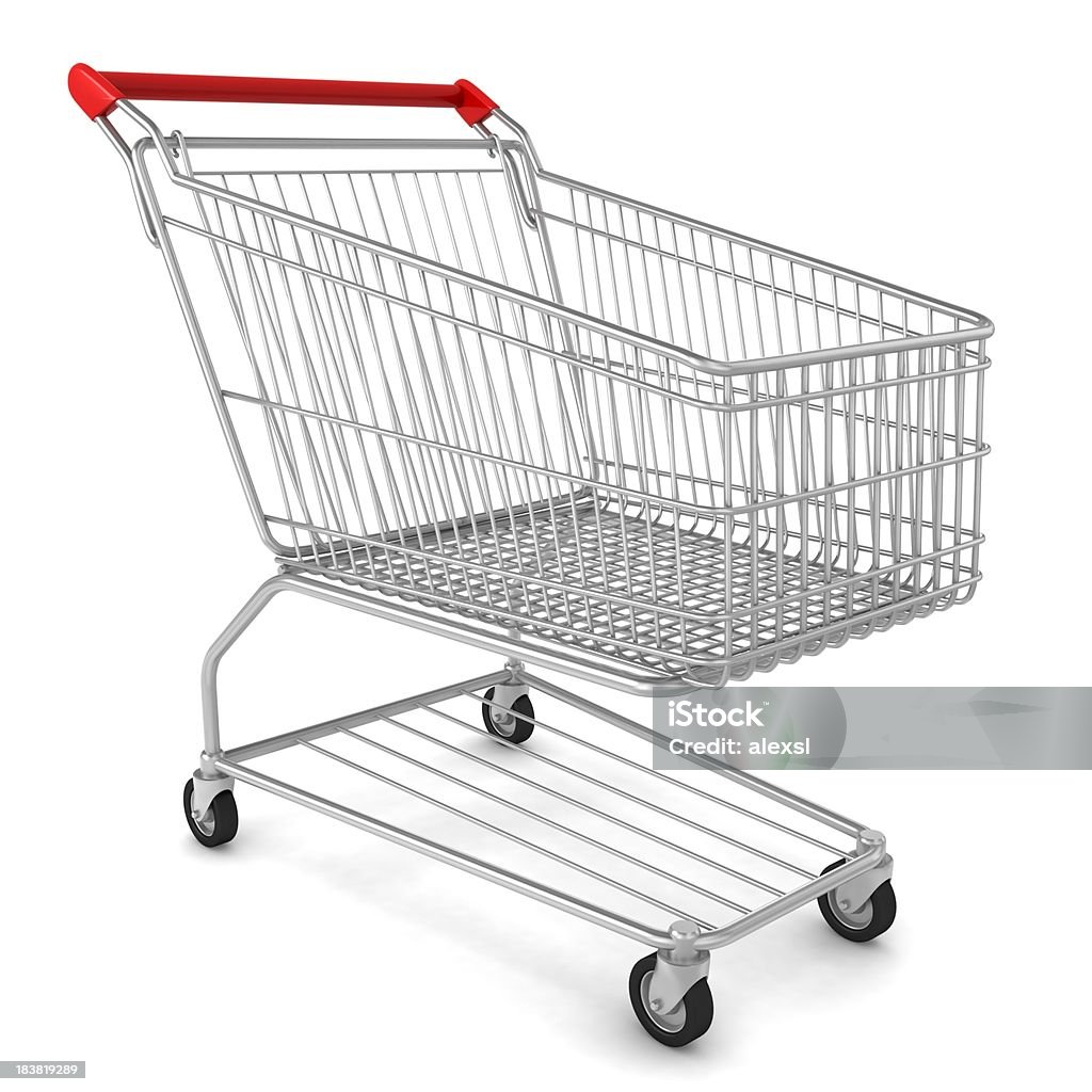 Cesta de compras - Foto de stock de Carrito de la compra libre de derechos