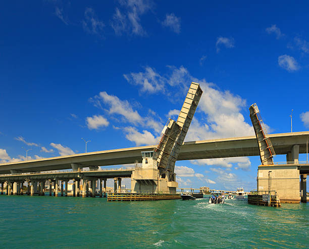 istock Port Boulevard bridge in miami 183819587