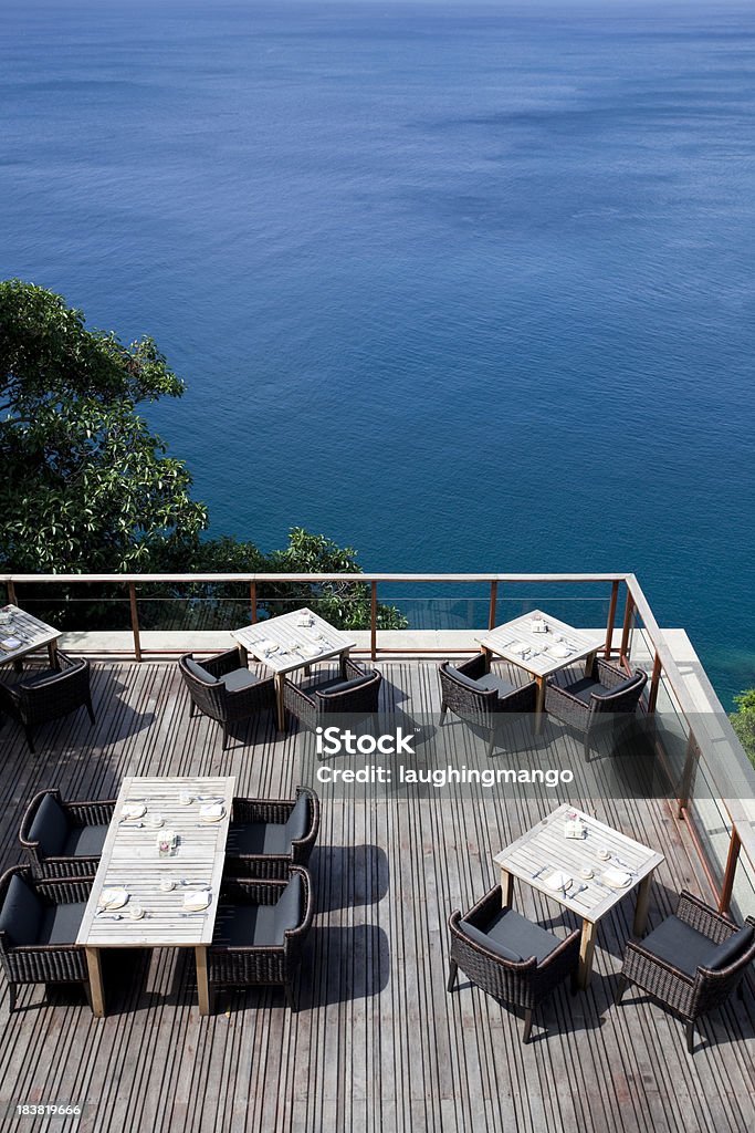 Ristorante patio hotel phuket spazio di copia - Foto stock royalty-free di Acqua