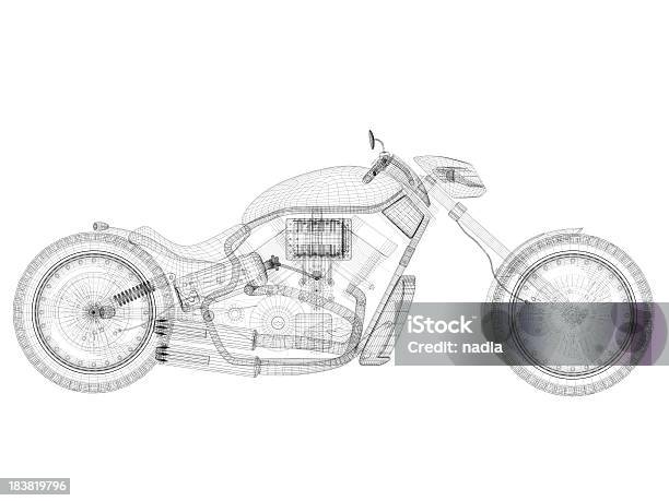 오토바이 오토바이에 대한 스톡 사진 및 기타 이미지 - 오토바이, 설계도, 외형선