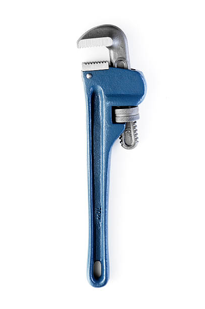 pipe wrench - adjustable wrench wrench isolated spanner - fotografias e filmes do acervo