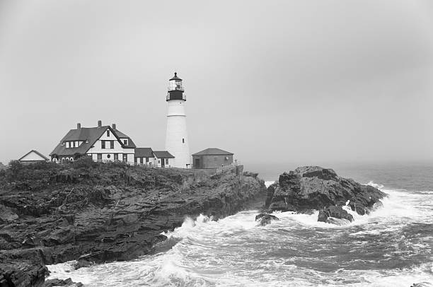 istock Rainy Day at Portland Head Lighthouse 183820377