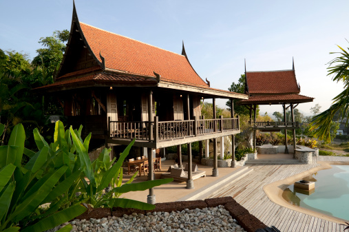 traditional thai house phuket thailand
