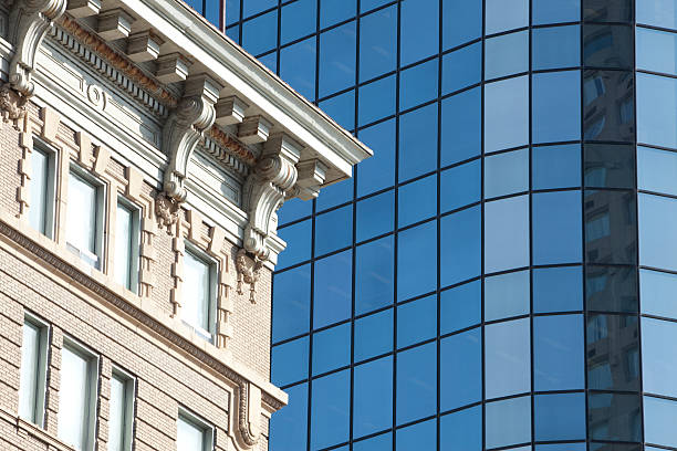 Winnipeg Manitoba Old And New stock photo