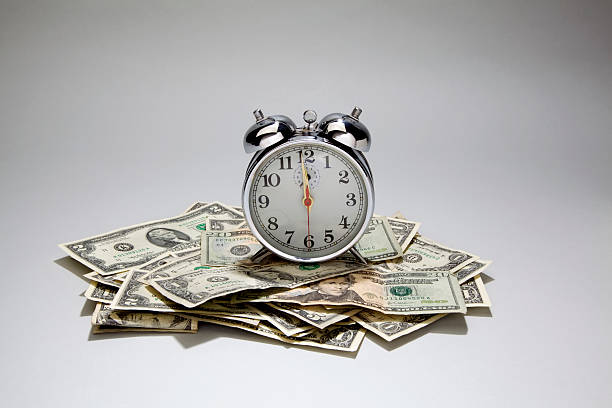 Time is money stock photo