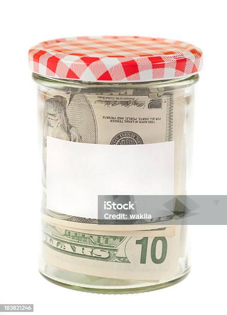 Einsparungen Dollar Geld In Krug Stockfoto und mehr Bilder von Abstrakt - Abstrakt, Anzahlung, Armut